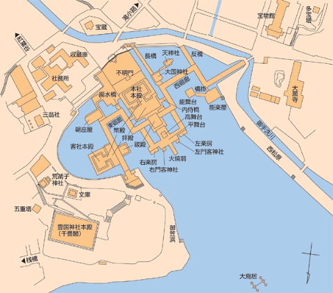 厳島神社境内図