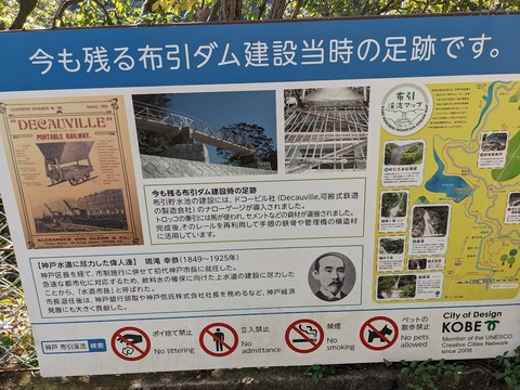 布引ダムの建設について