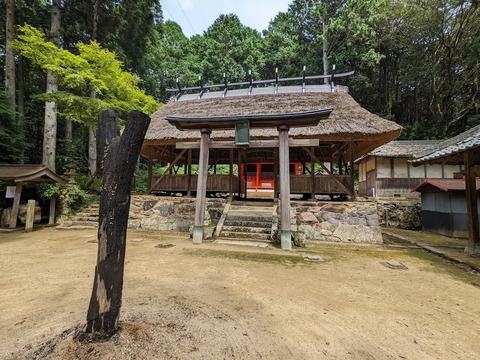 上鴨川住吉神社拝殿前