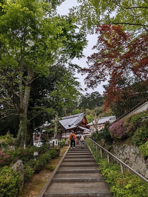 参道は登り
