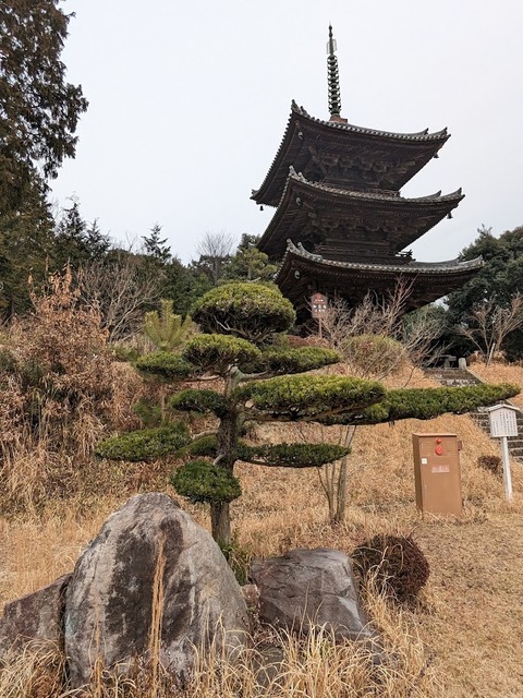 常行堂と三重塔
