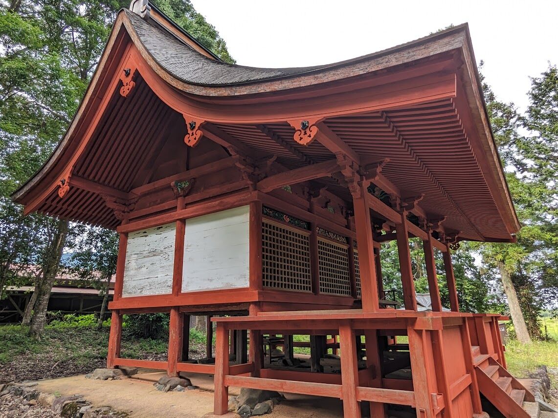 島田神社 国の重文 朱の本殿|福知山市 : 神戸ストリーム