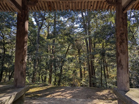 山門内側からの眺め