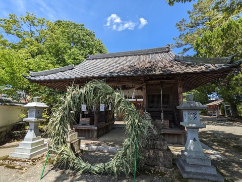 隋神門の前