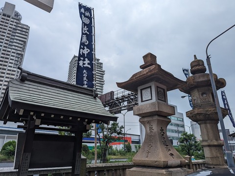 神社前