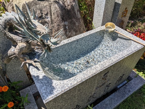 南蔵院手水舎