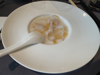 Geoduck Poached in Rice Broth