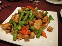 椒醤肉四季豆炒花蝦