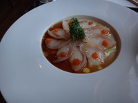鯛のカルパッチョ
