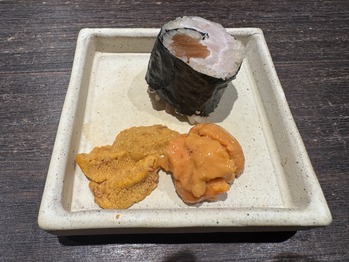 赤むつと干瓢巻き