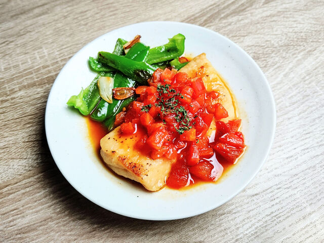 マンダイのソテー トマトとはっさくソース 相生産業国賓味彩タレ ソースのお手軽レシピ