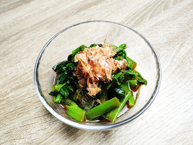 つるむらさきのお浸し 相生産業国賓味彩タレ ソースのお手軽レシピ