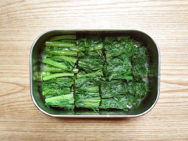 わさび菜のお浸し 相生産業国賓味彩タレ ソースのお手軽レシピ