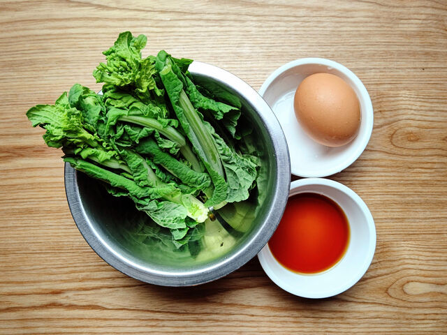 菜の花と錦糸卵の和え物 相生産業国賓味彩タレ ソースのお手軽レシピ