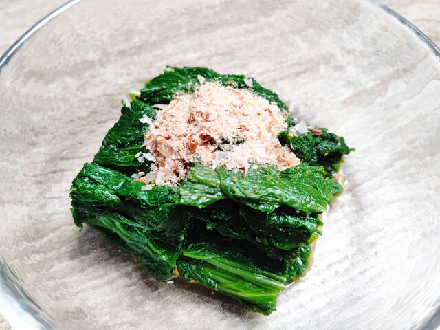 わさび菜のお浸し 相生産業国賓味彩タレ ソースのお手軽レシピ