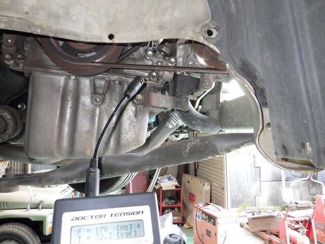 アルト ファンベルト交換 ｈａ２４ｓ 熊本県玉名市 森山モータース