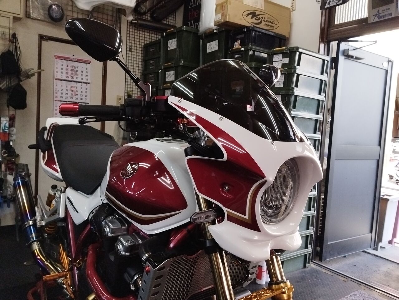 cb1300sf spトータルクラフト ビキニカウル　ミラースクリーン 送料込み 2025年最新】cb1300 ビキニカウルの人気アイテム - メルカリ
