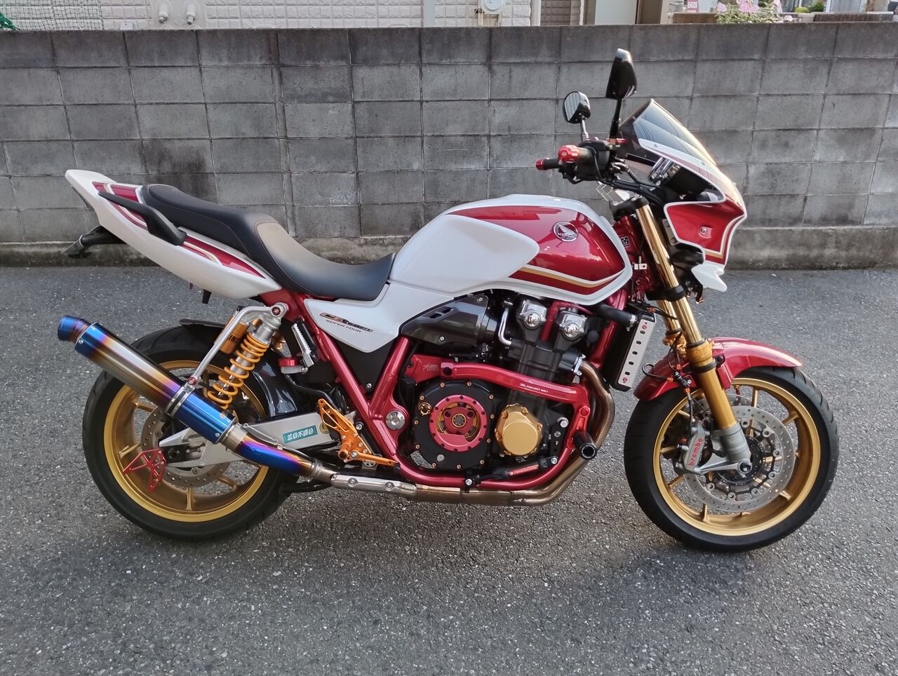 CBカスタム「フジモトファクトリー製スタンドフック」編 : オートショップアオヤマのブログ