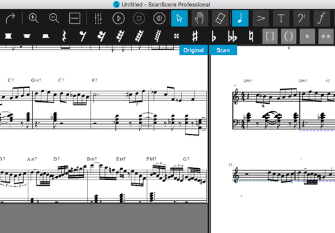 ドイツのlugert Publishing社の Scanscore 2 楽譜をスキャンし 編集および移調 そして再生まで可能にする楽譜専門スキャンソフトウェア The Music Telegraph