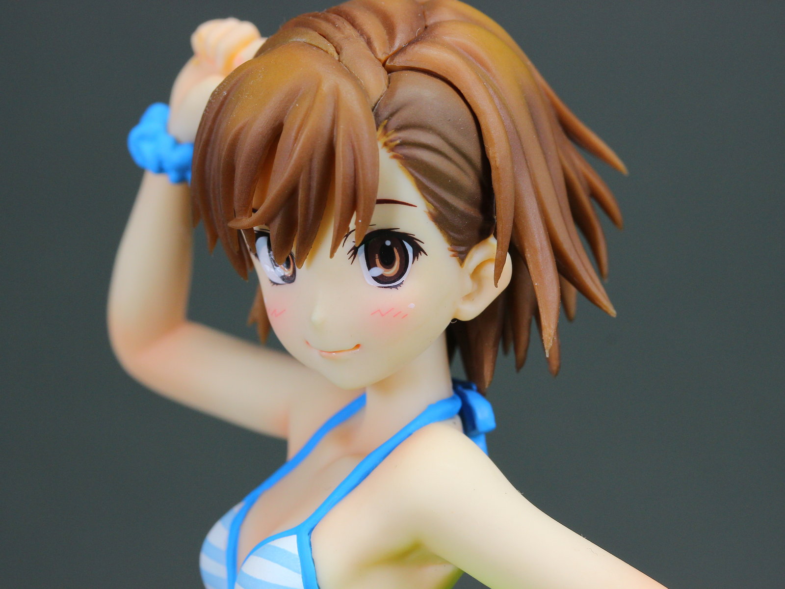 フィギュア ウェーブ 御坂美琴 ES BEACH QUEENS 1/10 電撃20年祭&電撃屋