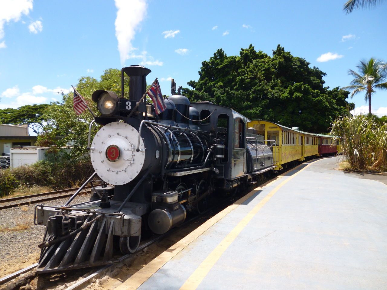 ハワイ4島クルーズ旅行記16 マウイ島・ラハイナのサトウキビ列車