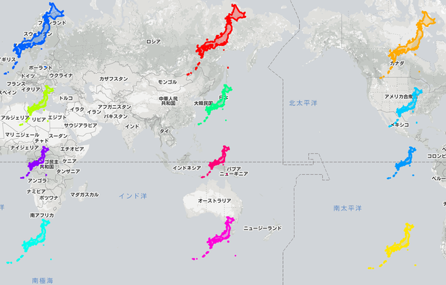 面積と形が歪むメルカトル図法の地図で実際の面積が分かるウェブサイト The True Size Of やったぜゲームズ 面積と形が歪むメルカトル図法の地図で実際の面積が分かるウェブサイト The True Size Of やったぜゲームズ