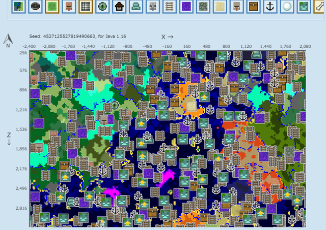 マイクラのシード値を入力すると地図を表示する便利サイト その２ Seed Map やったぜゲームズ