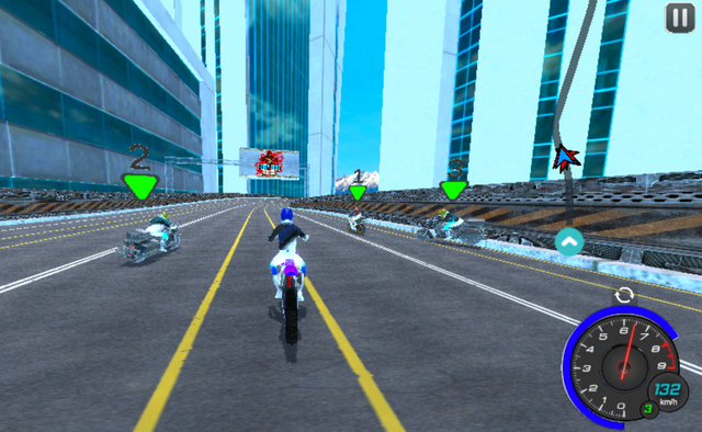 バイクでレースや障害物走 フリープレイも出来るドライビングゲーム Fury Bike Rider やったぜゲームズ