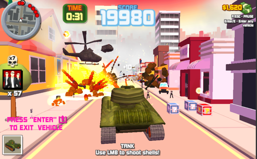エージェントとなり市街地でマフィアを倒す戦闘ゲーム Crime City 3d 2 やったぜゲームズ