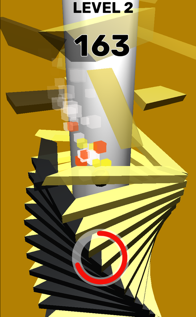 タイミングよく輪を破壊していく爽快ゲーム Ball Fall 3d やったぜゲームズ