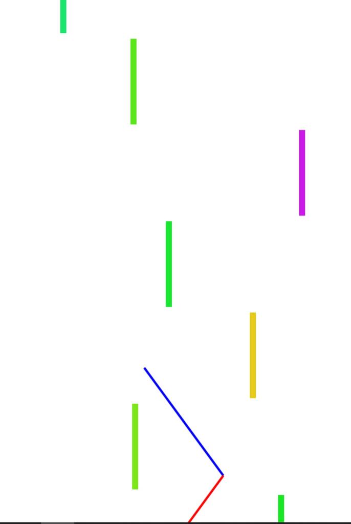 直線を操作して障害物を回避するゲーム Upline やったぜゲームズ
