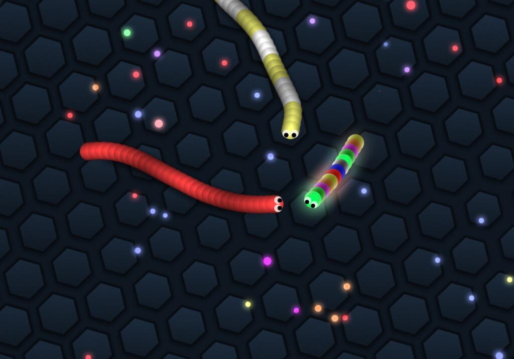 ミミズを操作して体を長くしていく定番マルチプレイioゲーム Slither Io やったぜゲームズ