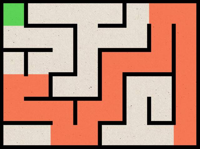 制限時間内に簡単な迷路をサクサク解いていくユニークな迷路ゲーム Flash Maze やったぜゲームズ