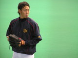 試合前の平野佳