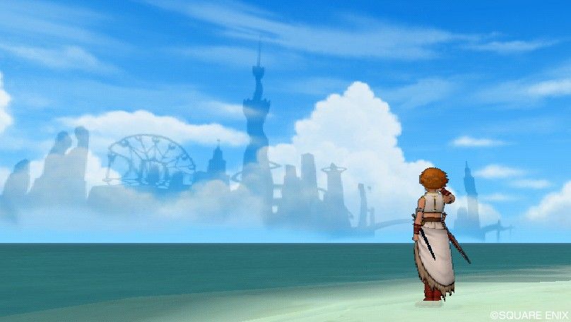 海上にそびえる夢幻郷 魚人のドラクエ日記的なw