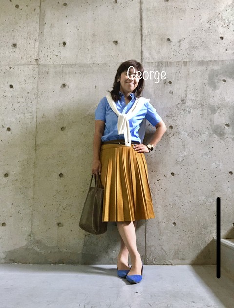 ラルフローレンのブルーシャツ ビームスの赤ちゃん用ワンピースとリンクコーデ Le Style George ラルフローレンのブルーシャツ ビームスの赤ちゃん用ワンピースとリンクコーデ Le Style George
