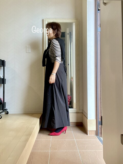 maturely / One Shoulder Flare Skirt