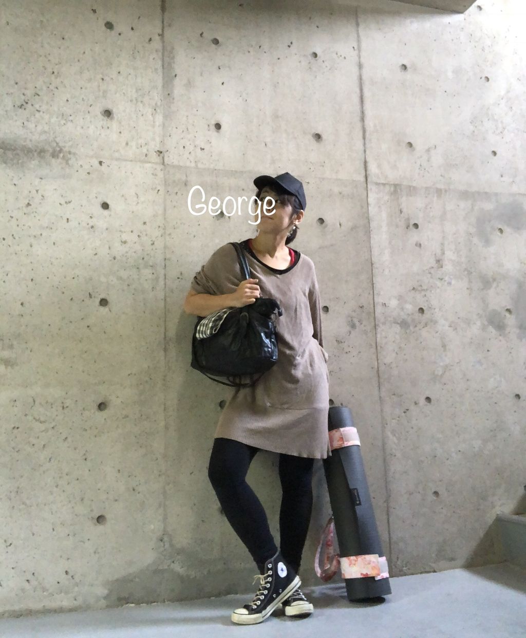 20180914 レギンスとコンバースでヨガコーデ : Le Style George