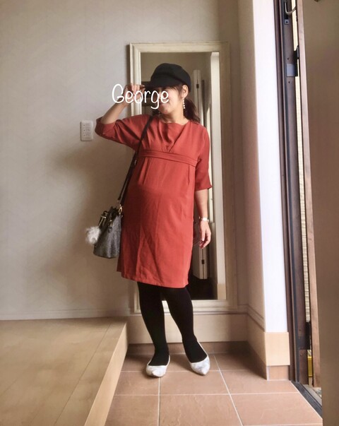 0929 Milkteaの授乳ワンピースで保育園見学コーデ Le Style George