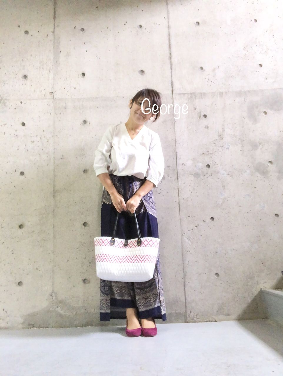 アジアンガウチョパンツでゆったりコーデ Le Style George アジアンガウチョパンツでゆったりコーデ Le Style George