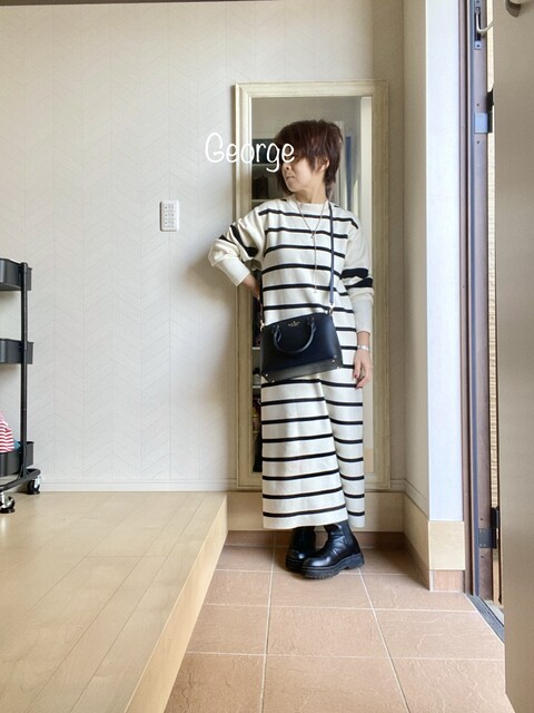 2226 カレンソロジーのボーダーワンピース しましま親子コーデ Le Style George 2226 カレンソロジーのボーダーワンピース しましま親子コーデ Le Style George