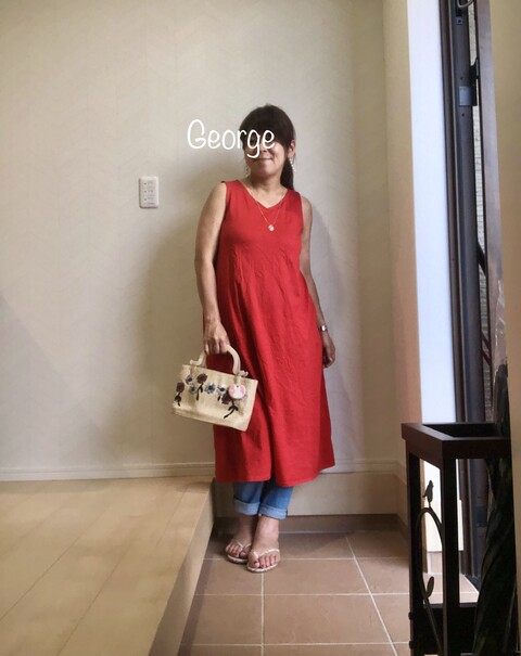 0908 ユニクロのaラインワンピース 最後の真夏日 を楽しむコーデ Le Style George