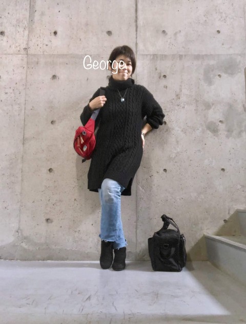 しまむらのニットワンピースにユニクロジーンズ イマドキコーデで温泉へ Le Style George しまむらのニットワンピースにユニクロジーンズ イマドキコーデで温泉へ Le Style George