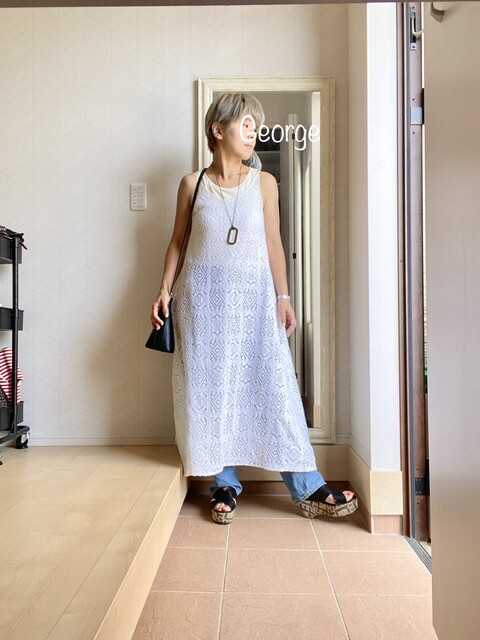 2709 Laurenのワンピースとユニクロのブラトップ 娘のお遊戯会コーデ Le Style George