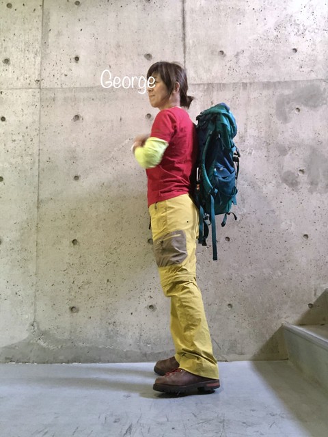 モンベルパンツでアウトドアコーデ Le Style George