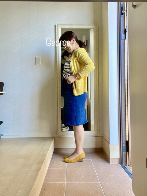 1108 犬印本舗のマタニティスカート 産後も使うよコーデ Le Style George