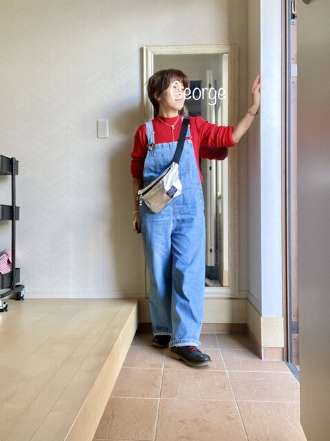 2224 Guのオーバーオール おそろいコーデで美術館へ Le Style George