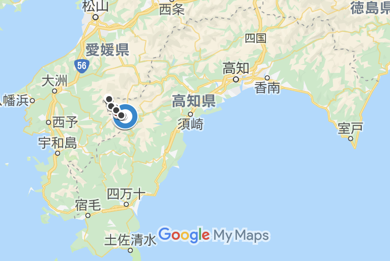 坂本龍馬 脱藩 マラソン MAP