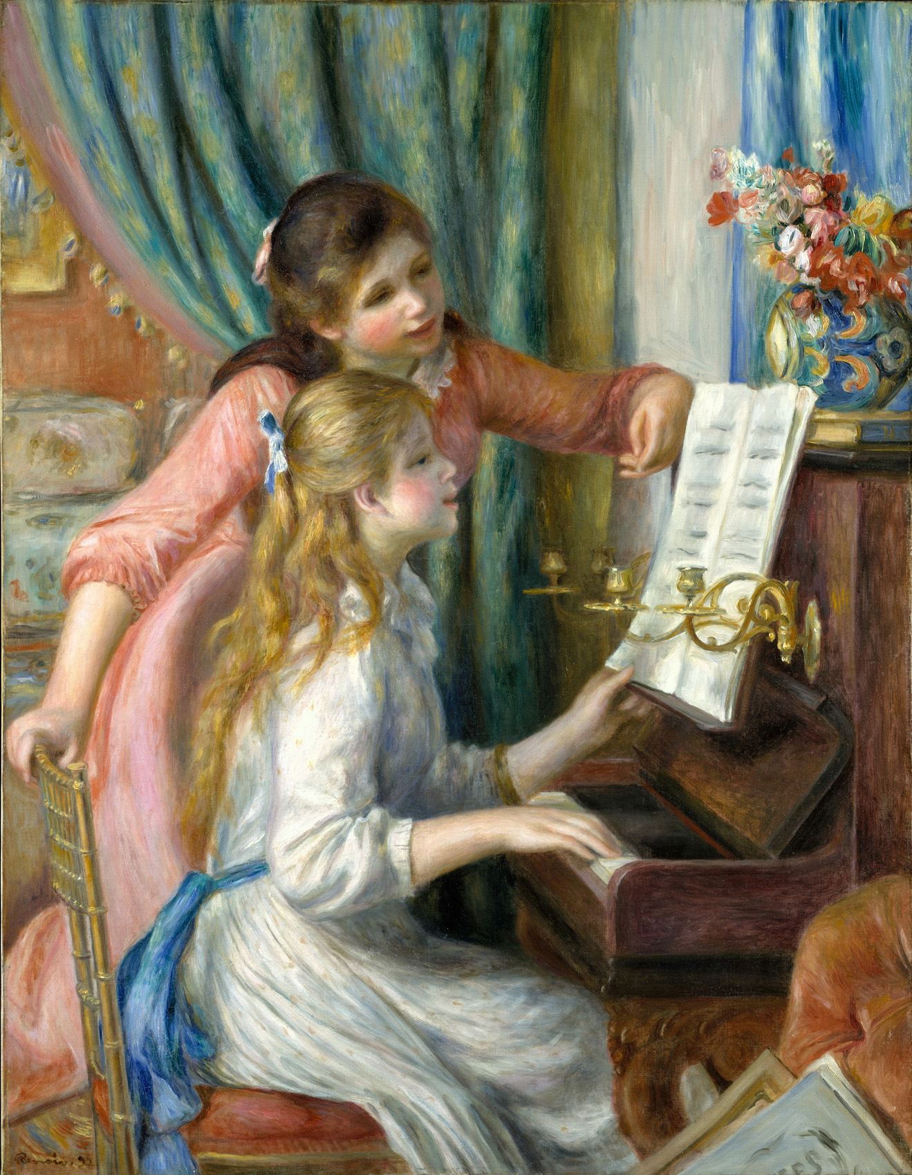 ルノワール作 ピアノを弾く少女たち 楽興の時 と共に クラシック音楽とアート