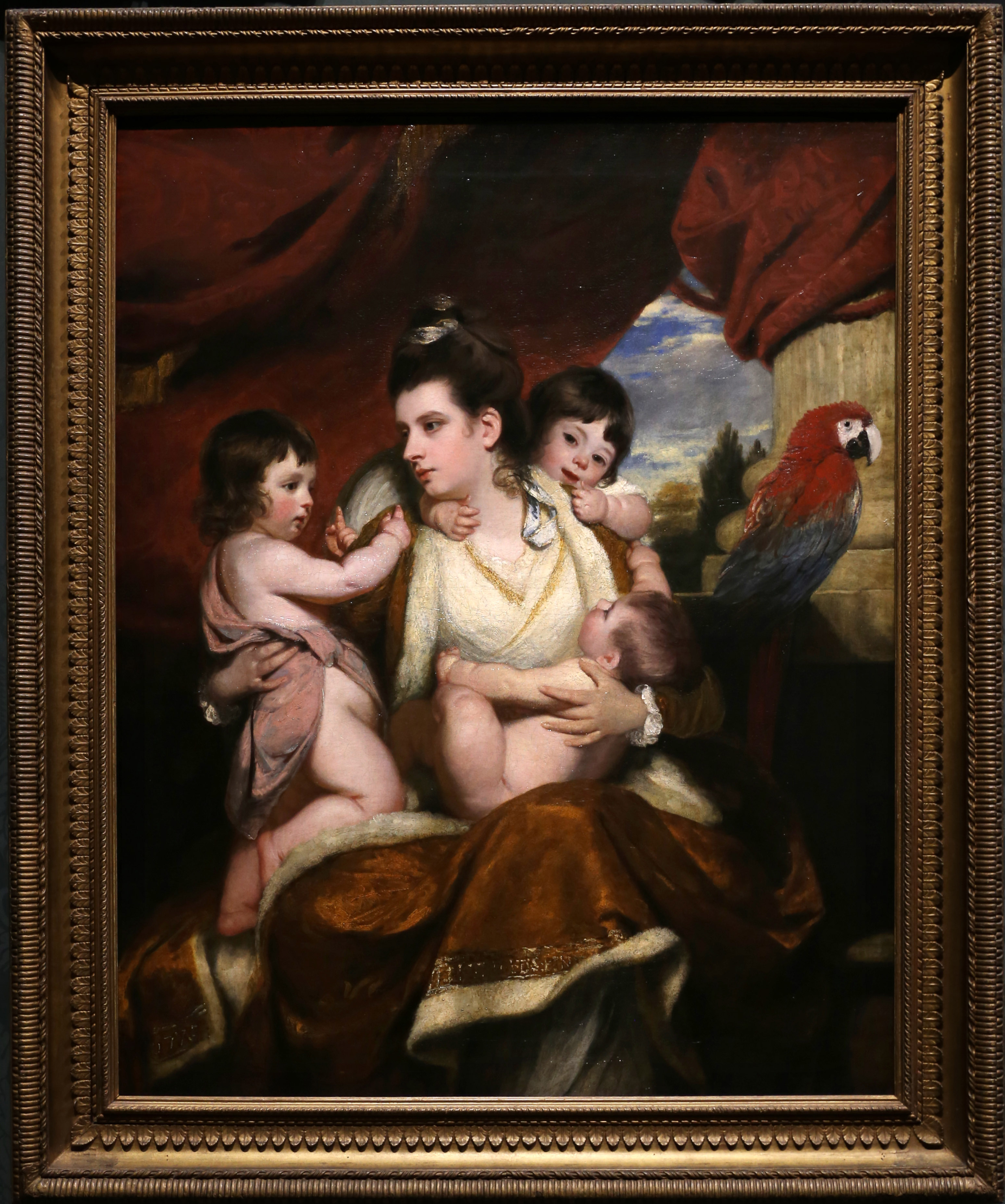 伝統的な老人と美女の人物像の絵画イラン製 （女性的な美学